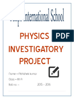 Physics Investigatory Project Abhishek Class Xii PDF