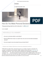 How Do You Make Personal Decisions - Study PDF