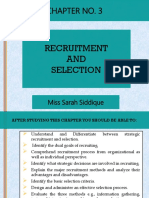 Chapter No. 3: Recruitment AND Selection