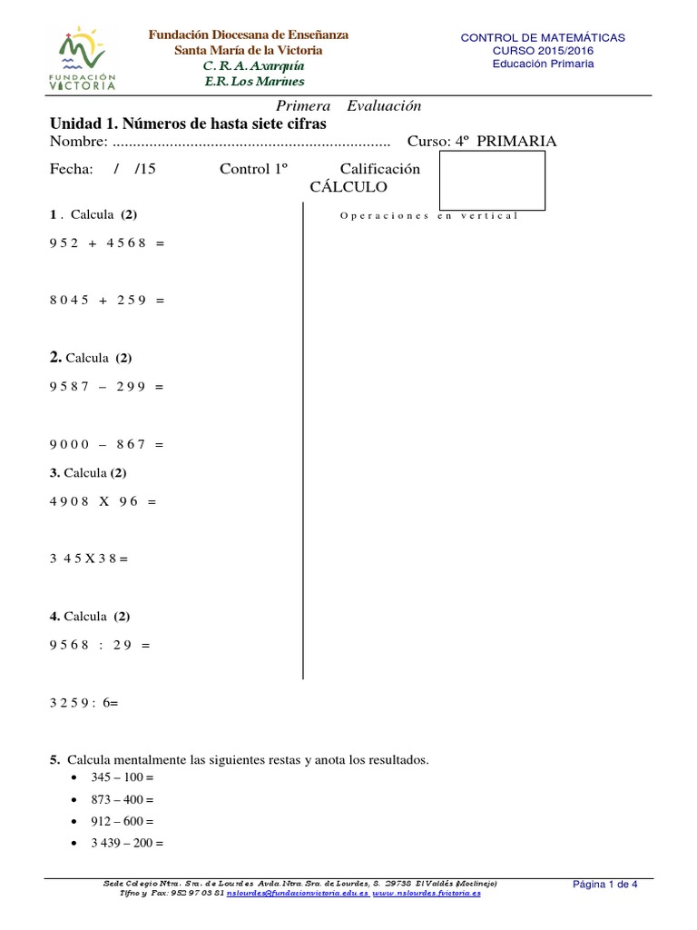 C Mate 4 U1 PDF | PDF | Enseñanza de matemática | Economía (general)