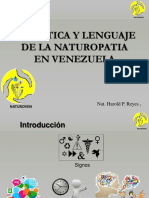 Semiotica y Lenguaje de La Naturopatia en Venezuela