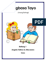 Magbasa Tayo (UNANG BAHAGI) Printable