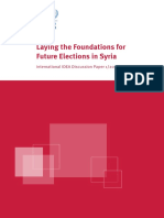 Laying The Foundations For Future Elections in Syria