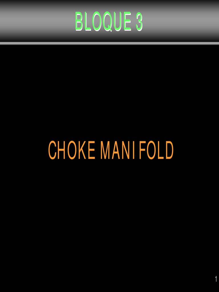Componentes y Normas del Choke Manifold | PDF | Presión | Ingeniería ...