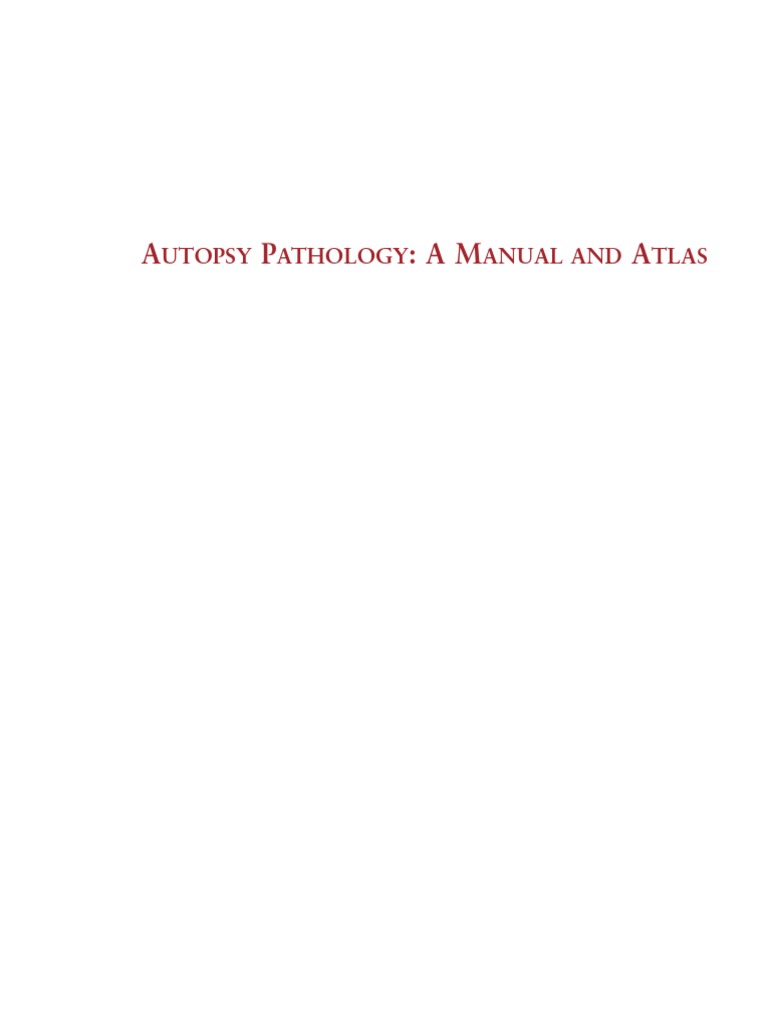 Autopsy Pathology: Manual and Atlas | PDF