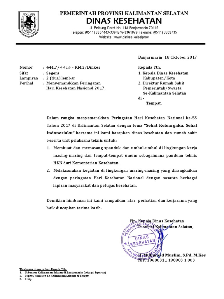 Surat Himbauan Spanduk Hkn
