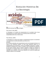 Origen y evolución de la sociología