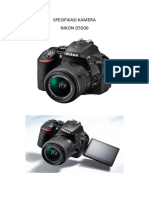 Spesifikasi Kamera d5500