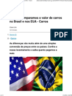 Custos - Comparamos o Valor de Carros No Brasil e Nos EUA - Carros