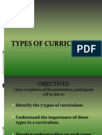 Types of Curriculum