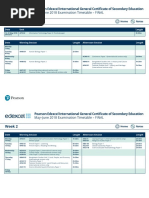 International Gcse Timetable