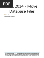 SQL 2014 - Move Database Files