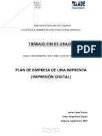 LÓPEZ - Plan de Empresa para Una Imprenta (Impresión Digital) .