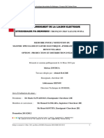 Etude Et Dimensionnement de La Liaison Électrique 33kV PDF