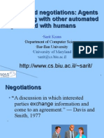Automated Negotiations: Agents Interacting With Other Automated Agents and With Humans