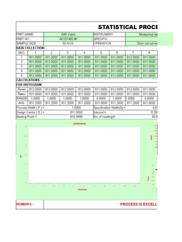 Statistical Process Control Study: Data Collection | PDF