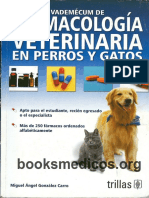 Vademecum de Farmacologia Veterinaria en Perros y Gatos