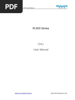 RL800 Series ONU User Manual