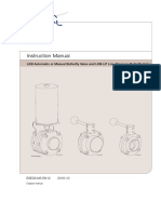 Alfa Laval LKB Automatic or Manual Butterfly Valve and LKB LP Low Pressure Butterfly Valve - Instruction Manual - Ese02446en PDF