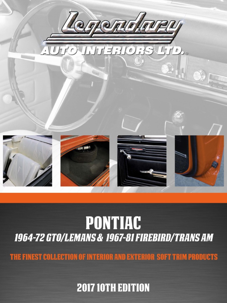 AFM Silver Embroidered Logo Carpet Floor Mats For 1970-1981 Pontiac Firebird Trans Am – 4-Piece Set