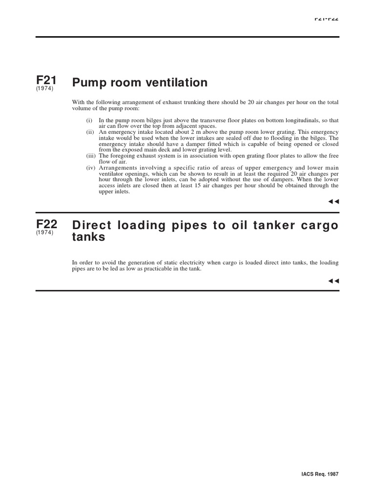 Ventilation Requirements and Static Electricity Precautions for Pump