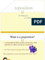 Preposition: by Wilson Loc 4 Period