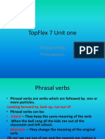 Topflex 7 Unit One: Phrasal Verbs Presentation
