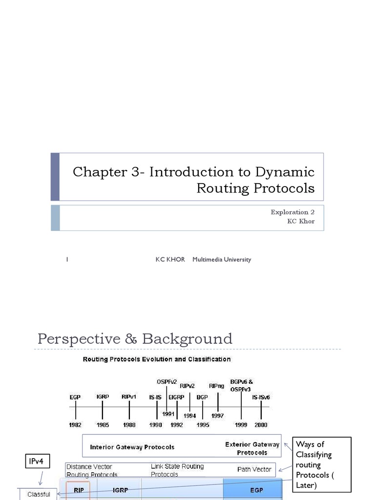 Chapter 3 - Intro To Dynamic Routing Protocols | PDF | Routing ...