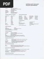 Vulcanic Sand MSDS