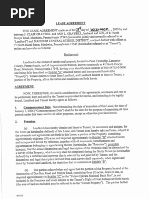 Graybill farm lease agreement