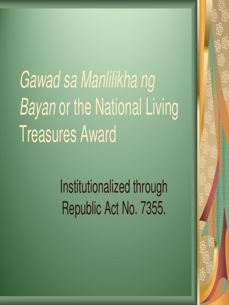 Gamaba Awardees Philippines Arts (General)
