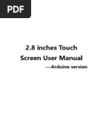 2.8inch Touch Screen User Manual Arduino-En V1.00.2017.03.22