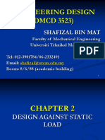 Engineering Design CHAPTER 2design Against Static Load