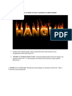 Membuat Efek Tulisan API Dengan Photoshop