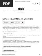 Advanced ServiceNow Interview Questions and Answers 2017