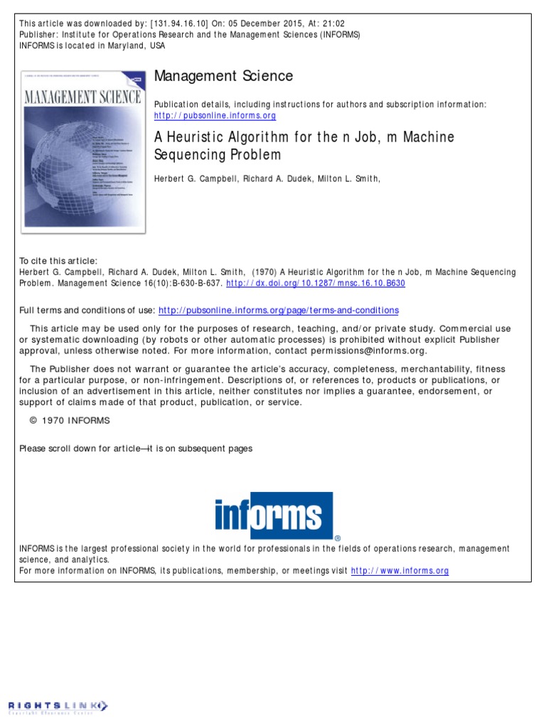 Campbell Dudek Smith 1970 | PDF | Algorithms | Applied Mathematics