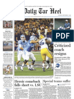 The Daily Tar Heel For September 7, 2010
