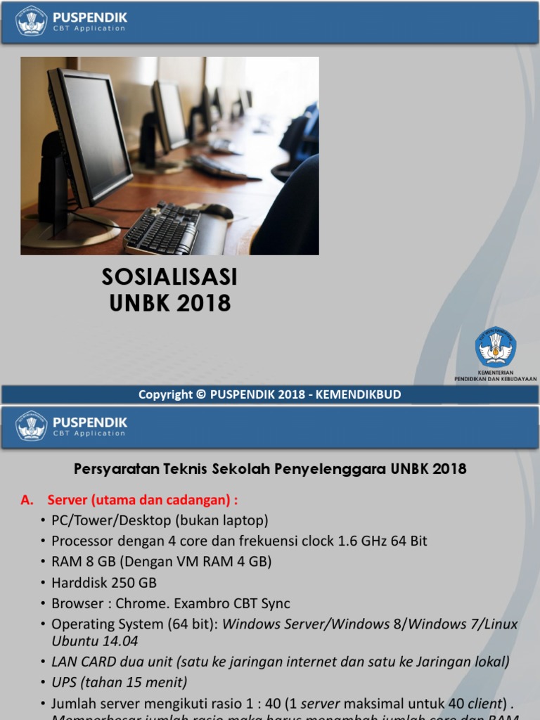 SOSIALISASI UNBK 2021