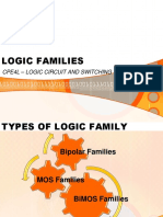 Logic Families: Cpe4L - Logic Circuit and Switching Theory Lab