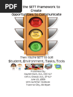 The SETT Framework-MITS Handout