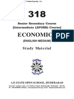 Andhra Pradesh AP Open School Intermediate Economics Study Material Textbook English Medium