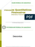 UFAM Descontos Financeiros Métodos Quantitativos