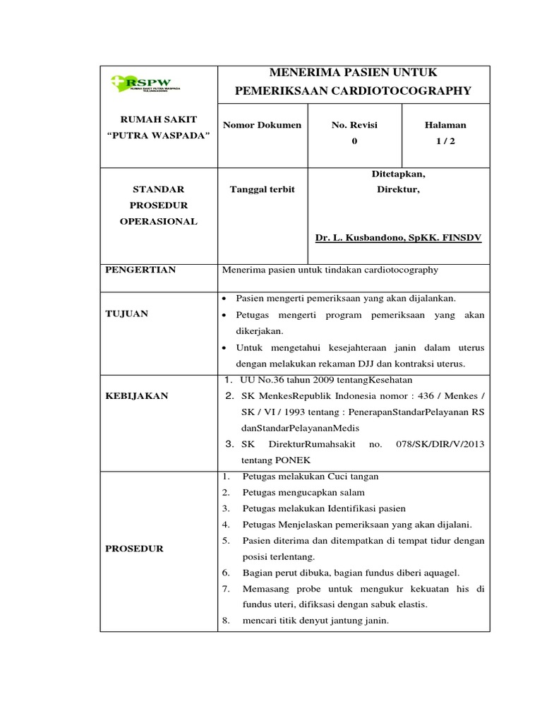 5.sop CTG | PDF
