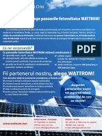 WATTROM Prezentare Panouri Fotovoltaice PDF