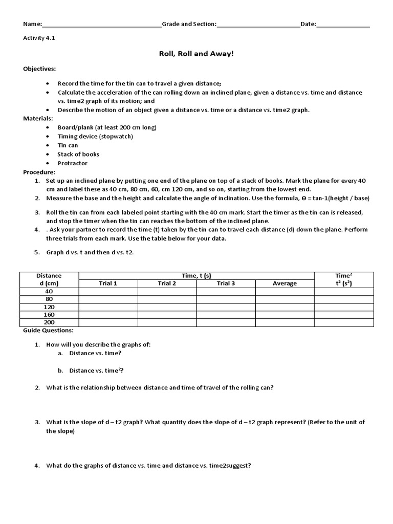 4.1 Roll, Roll, and Away! PDF