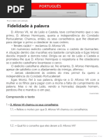 Texto - Fidelidade à Palavra