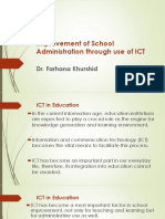 Use of ICT in School Administartion