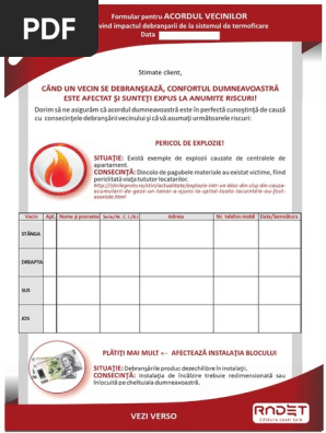 Formular Acord Vecini Debransare Radet Bucuresti