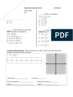 HOMEWORK: Graphing Rational Functions (8.2 & 8.3) Q3 Day 15: X X X X Q