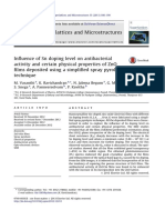 Antibacterial Activity of Tin-Doped Zinc Oxide Films